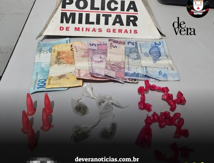 Mais um faccionado é preso com drogas após ameaças e disparos no Tejuco, em Brumadinho